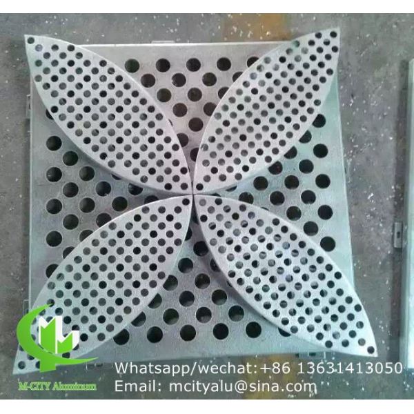 Алюминиевый лазерный панель лист для декорации забора перфорированной стенной панели