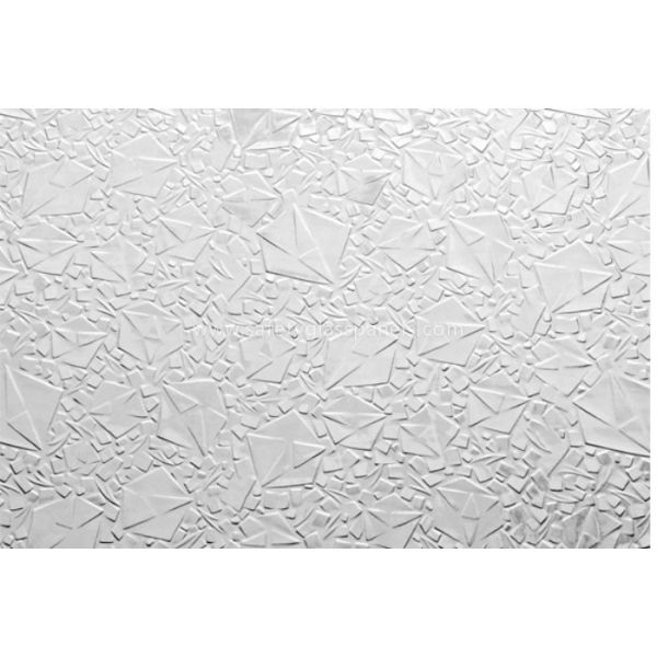Decorative Annealed Float Figured Glass Laminated with Embossed Pattern , Dark