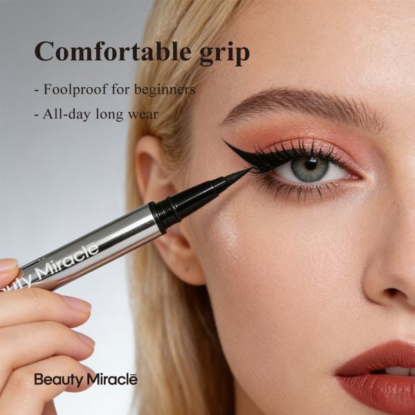 New Arrival Long-lasting Smudge-proof Natural Waterproof Long-wear Liquid Black Eyeliner Pencil Waterproof