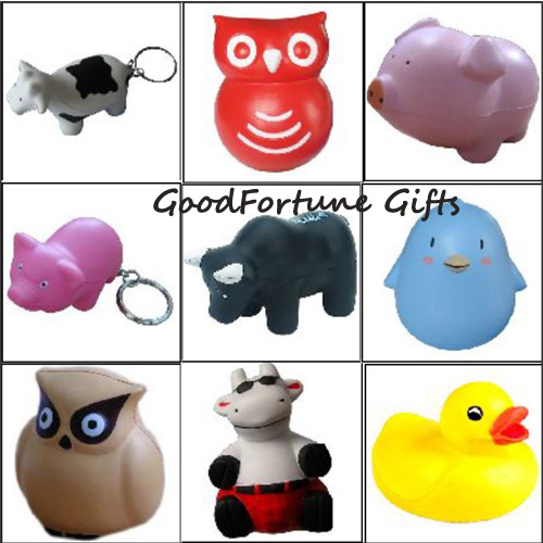 Customed printed logo pu stress ball promotion gift