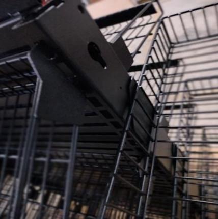 4 Sides All Around Height Adjustable Custom Display Rack Black AT-0041