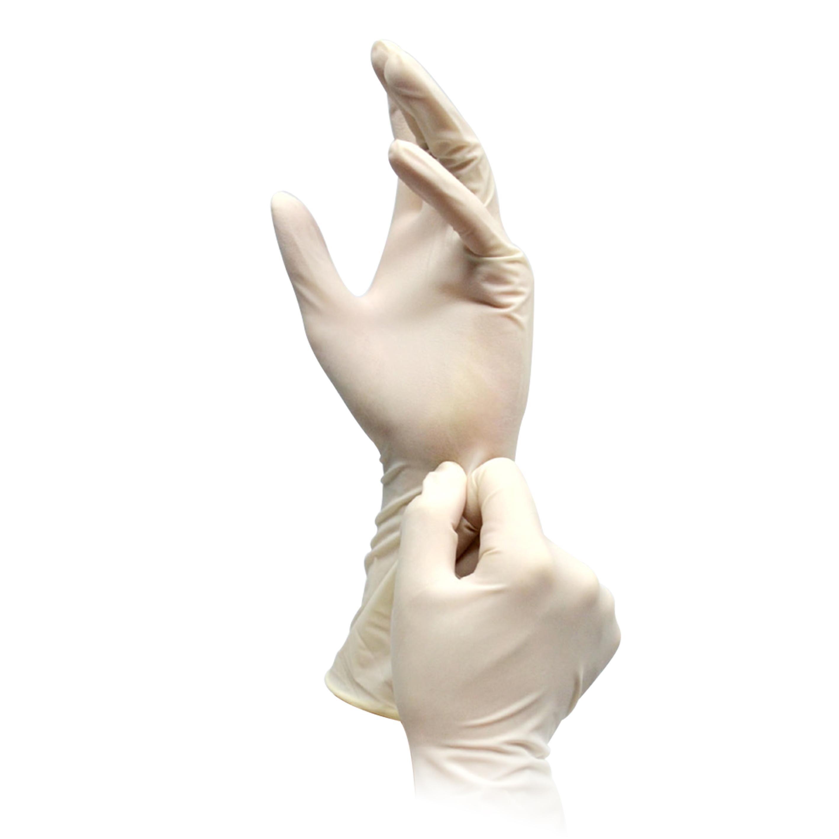 Medical Grade Powder Free Surgical Gloves White Natural Rubber Latex Disposable Gloves