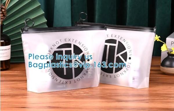Biodegradbale, Make Up Pouch With Zippe, Travel Toilet Cosmetic Bag, Bikini Zip Lock Slider Packaging Bag