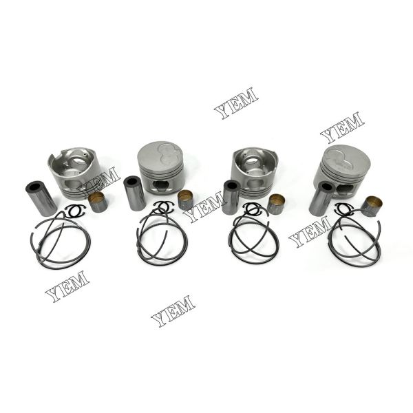 4PCS 1KZ Piston With Rings For Toyota Machinery Parts Excavator