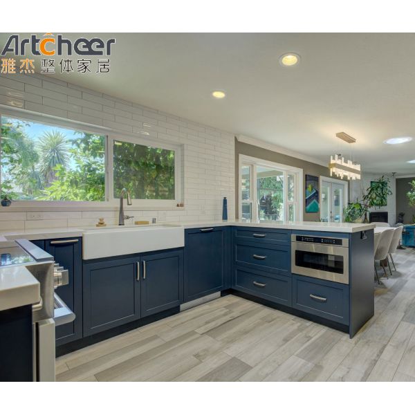 Solid Wood Kitchen Cabinet with Adjustable Shelf and 5 Year Warranty for Modern Modular Kitchens