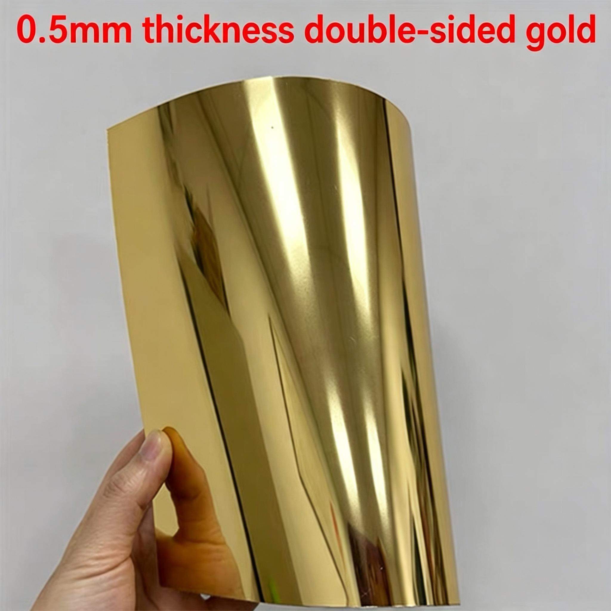 Gold Plastic Mirror Panel Clear Mirror Effect Unbreakable Photography Reflection Photo Prop Sheet