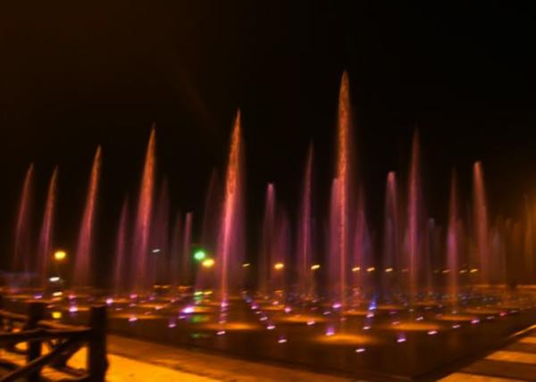 Mexico Musical Dancing Dry Deck Fountain With Modern DMX 512 System LED Lights