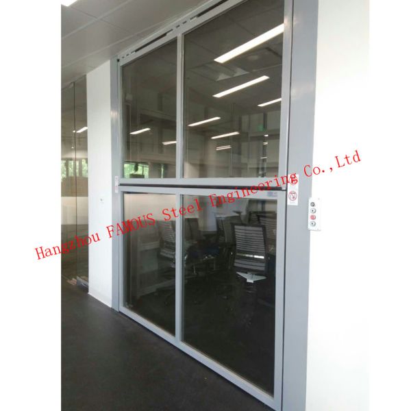 Bifold Aluminum Glass Windows PVDF Coating Swing Open Style