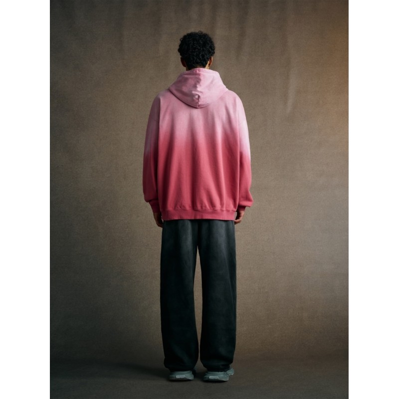 Heavyweight Acid Wash Blank Oversized Collar Plain Colored Hoodies