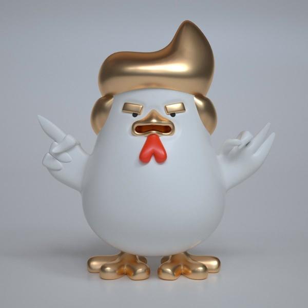 artifical toy dolnald trump as decoration items statue by fiberglass