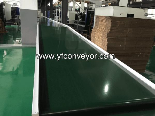 2m Wide Widening White Belt Conveyor for Solar Panels