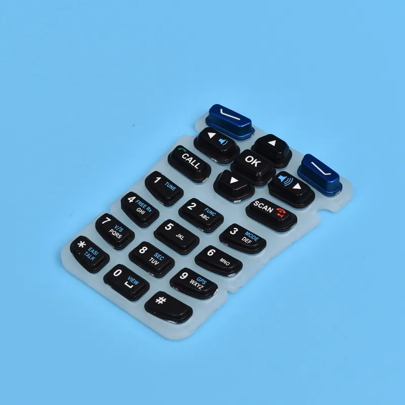 Adhesive Band Resistant Rubber Keypad Silicone Kitchenware