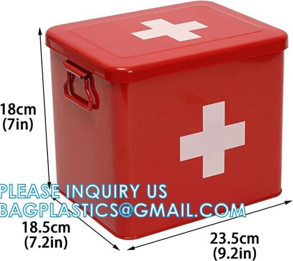 First Aid Kit Storage Containers Medicine Box Organizer, Cabinet, Medicine Supplies Bin, Emergency Tool Set