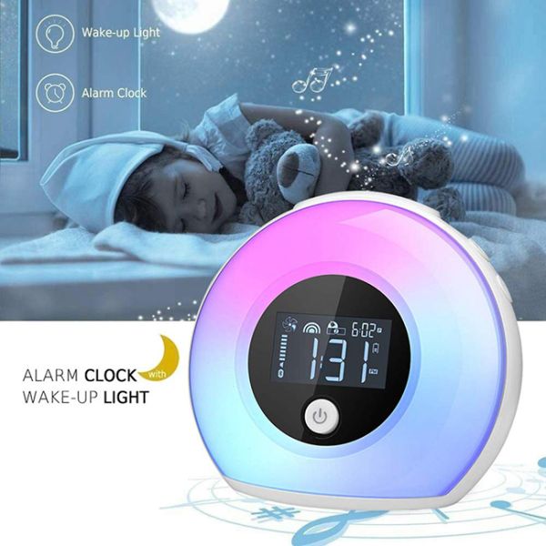Dim Touch Light Alarm Clock Wake Up Light Bluetooth Speaker Micro USB Power Connector