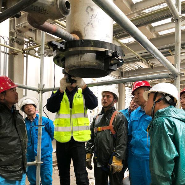 Máquina de corte de bisela de tubería eficiente de 8-14 pulgadas con construcción duradera