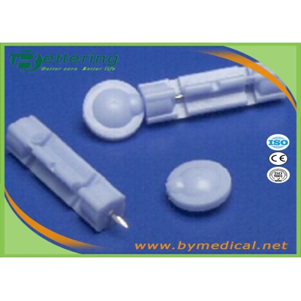 Medical Sterile Flat Plastic Twist Top Lancet Asepsis Blood Collector Disposable 28/30G