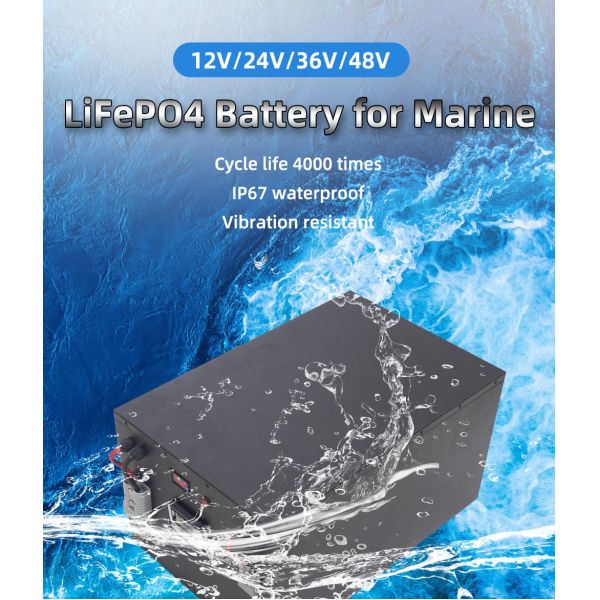 Joypo 36V 100Ah Морской троллинг Мотор Батарея Долгий цикл жизни LiFePO4 Литийная батарея Для бас-лодок
