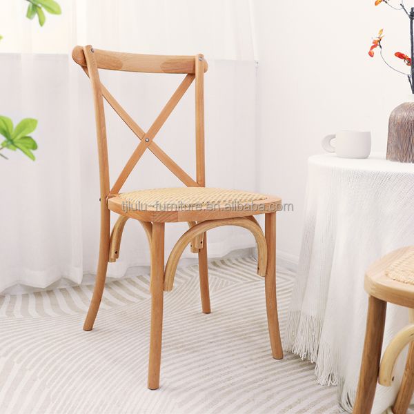 Silla de comedor de rattan profesional para eventos de bodas en colores personalizados