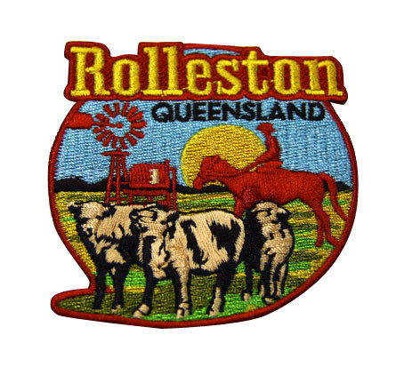 Custom Made Iron On  Embroidered Patches Merrowed Edge Laser Cut