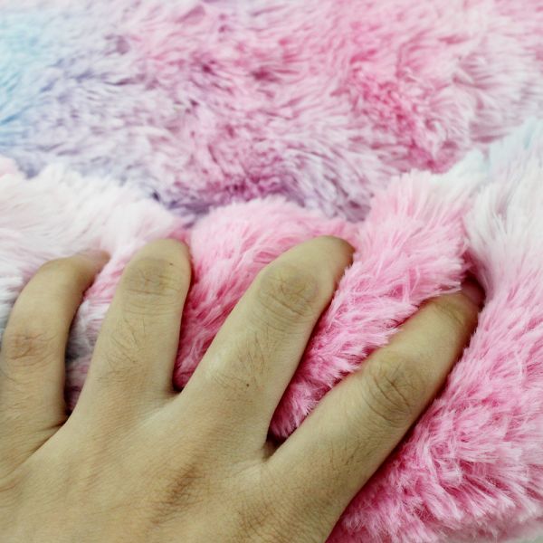 Donut Cat Bed Faux Fur Dog Bed for Medium Small Dogs Self Warming Cuddle Pet Bed Luxury Mat