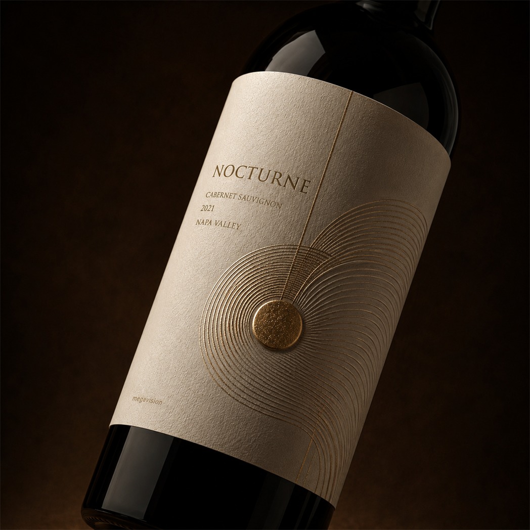 Factory Supply Quick Production Personalized Premium High End Wine Whisky Tequila Rum Bottle Labels Gold Foil Raised UV