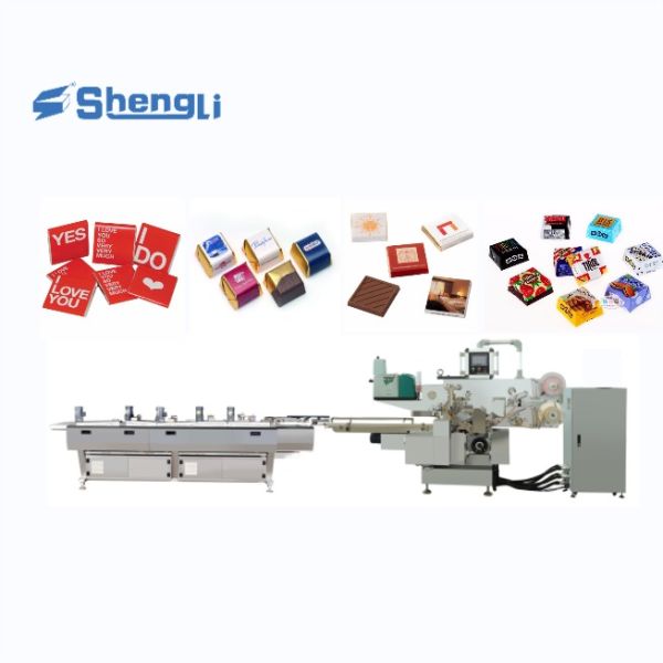 Candy Bar Packaging Machine 200pcs/Min-260pcs/Min Chocolate Envelope Wrapping Machine