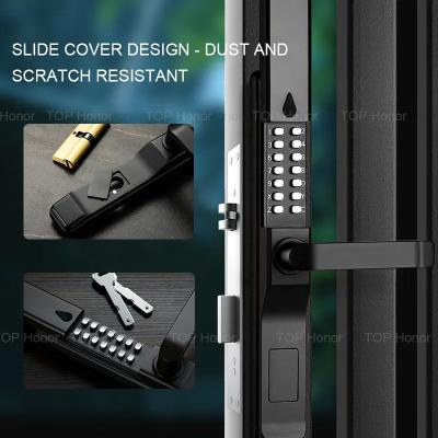 Mechanical Smart Sliding Door Lock Waterproof Anti Freezing Outdoor Gate Smart Lock