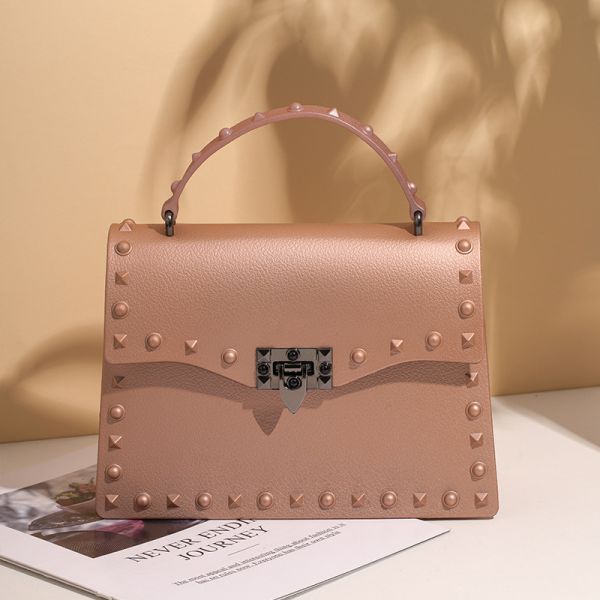 2022 Luxury Jelly Purse Newest Fashinable PVC Shoulder Handbag with Zipper Closure