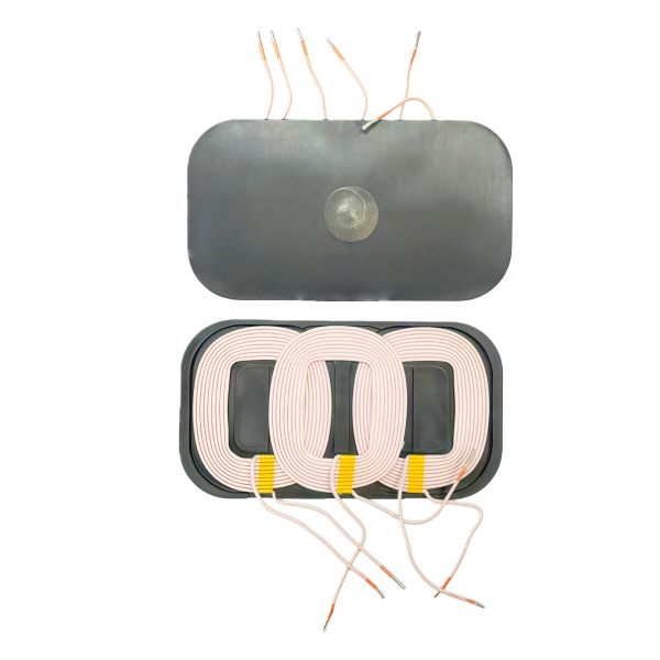 25W Fast Charging Wireless Charging Coil with 3 Coil Design for Multi-Device Charging in A6 Car