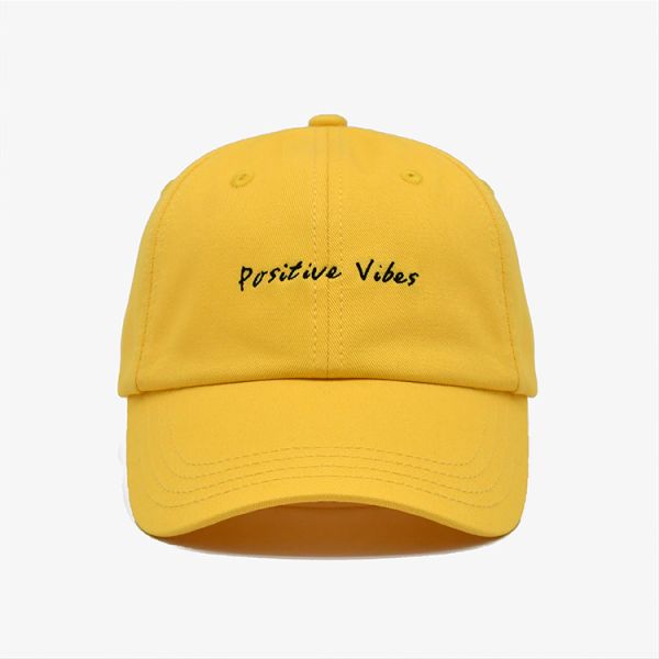 Шляпы папы на открытом воздухе спорт вышивки освещают - желтую хлопко-бумажную ткань цвета для Unisex