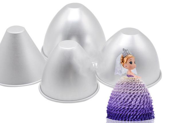 Two Sizes Princess Dress Shape Aluminium Cake Mould tin Non Stick Bakeware