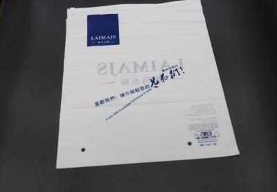 PVC Zip Clear Poly Bags With Logo And Matte White Packaging Clothes