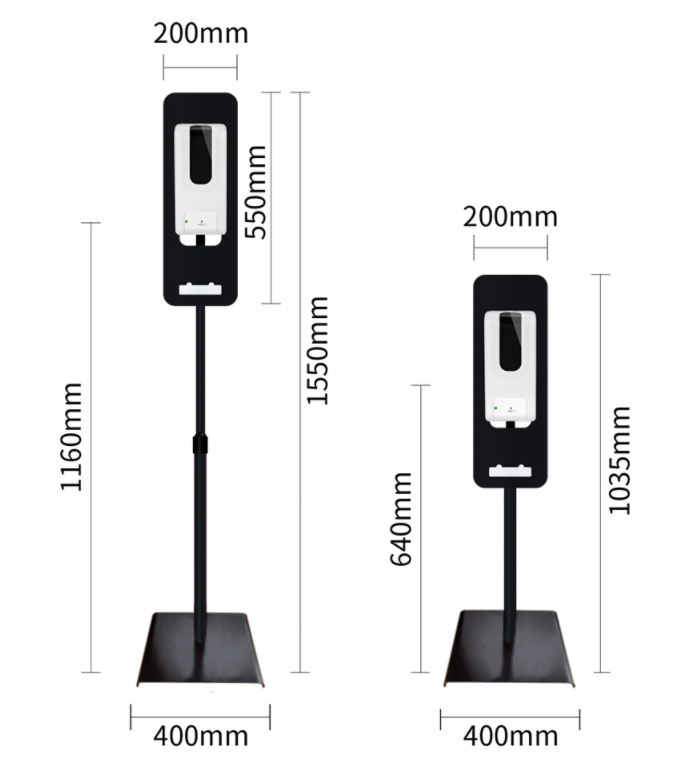 Распределитель дезинфицирующего средства руки алкоголя IPX4 300mAH 33oz