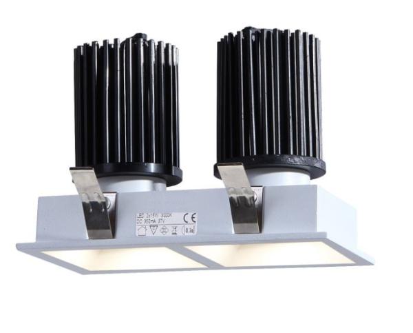 Fixed 30W  SquareLED Downlights for Stations/ Real Estate Property citizen COB led chip 2700 - 3000K