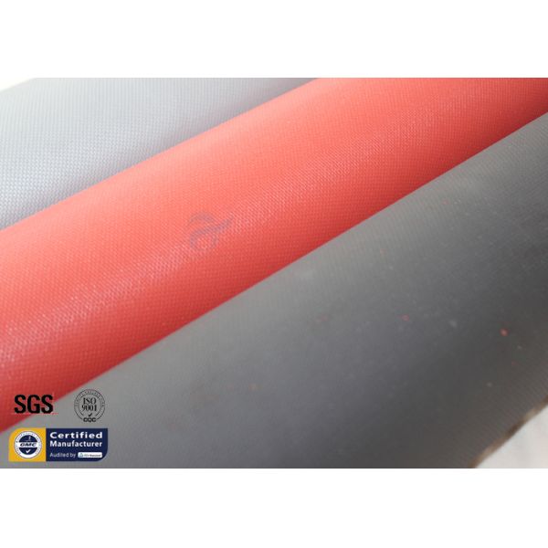 Черное акриловое покрытое устойчивое одеяла 3732 огня стеклоткани 0.43ММ химическое