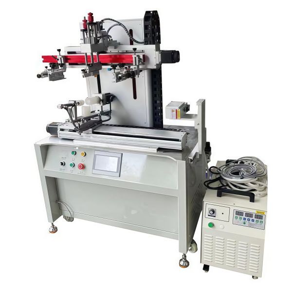 Semi Automatic LED Curing Screen Printer For Plastic Glass Metal Containers