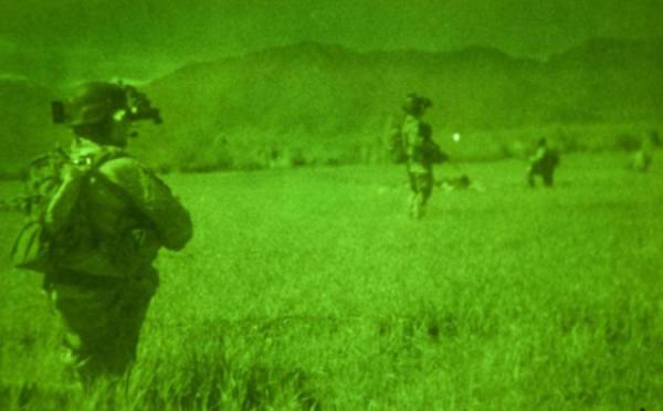 Military Infrared Helmet Mounted Night Vision Monocular 1X 4X 5X