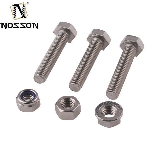 Stainless Steel ANSI/ASME M8 Hex Head Bolt Grade 4.8/ 8.8/ 10.9/ 12.9 Half Thread Bolt And Nut Pernos Din 931 Zinc Finish