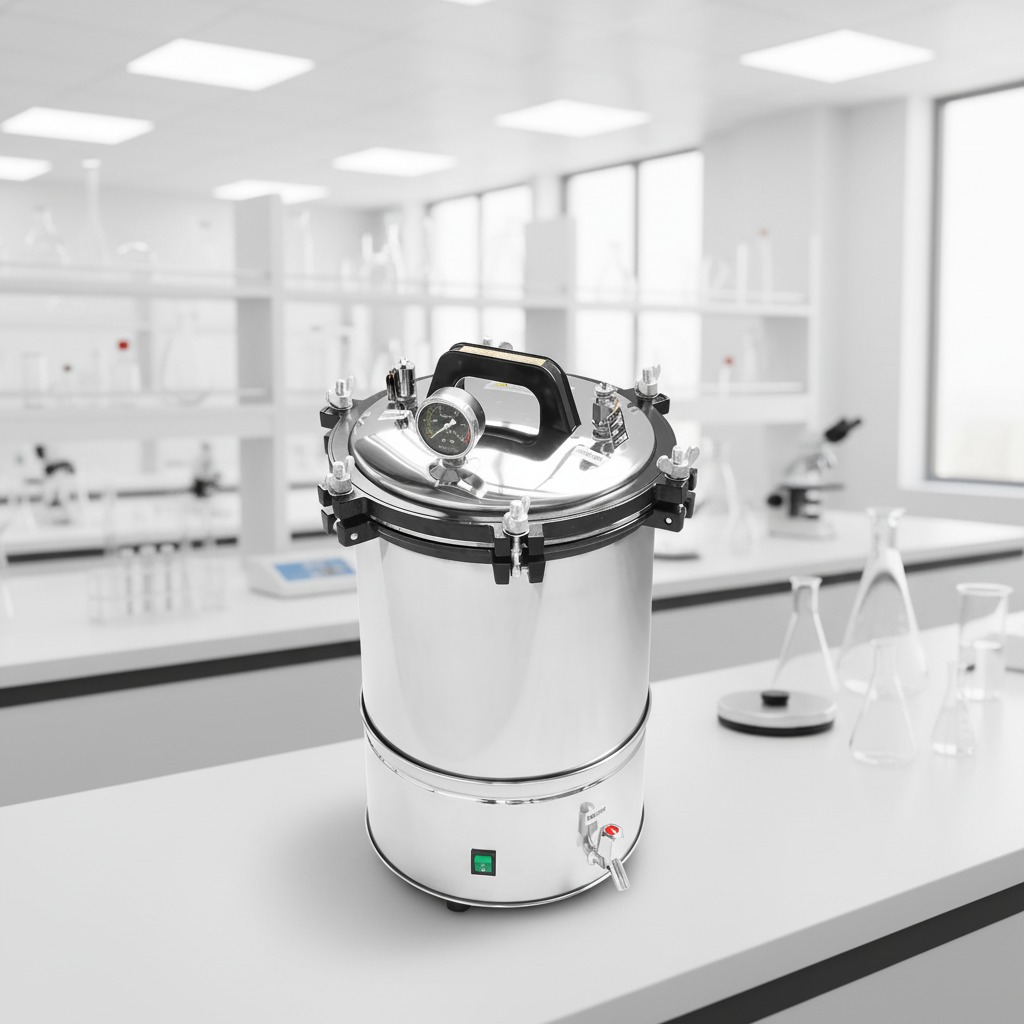 Factory Direct Lab Vertical Autoclave 18L 24L Portable Steam Sterilizer with