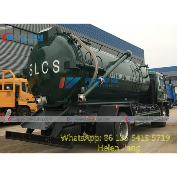 ISUZU FTR High Pressure Vacuum Fecal Suction Truck 12000 Liters