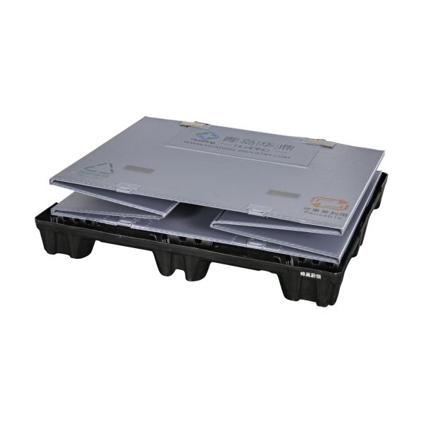Customizable Heavy Duty Collapsible Plastic Pallet Box for Automotive Parts Packaging