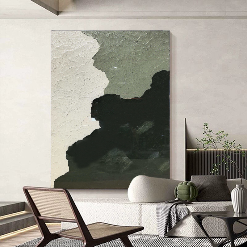 Artist's Creation Abstract Texture Hand Painted Oil Painting for Office