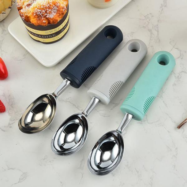 Stainless Steel Bulk Kitchen Supplies Ice Cream Scoop 25mm With Non Slip Handle