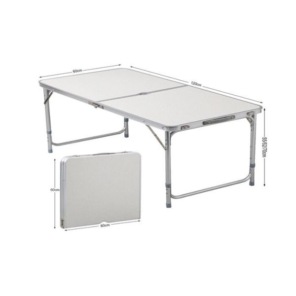 Height Adjustable Polywood Garden Table Aluminum Patio Dining Table