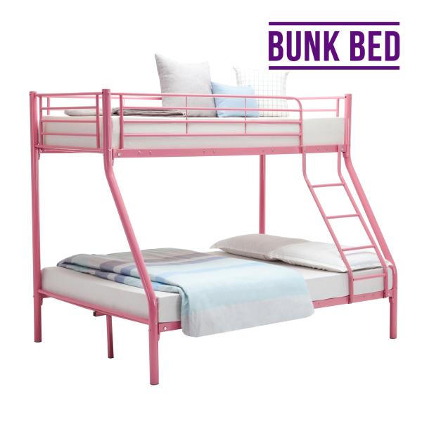 Custom Iron Tube Bed ,  Industrial Metal Bunk Beds Glossy Finish