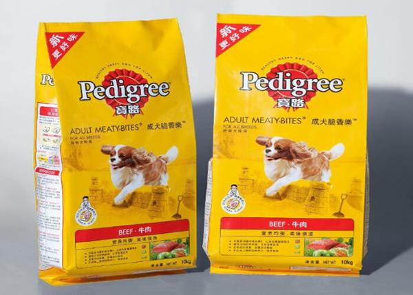 Reusable Animal Feed Packaging Bags Dog Food Sack Glossy Appearance