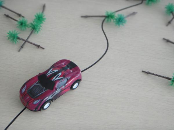 Educational Solar Powered Toy Car Line Track Car Funny Novelty For Children
