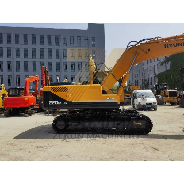 Excavateur Hyundai 220 220-9 d'origine coréenne d'occasion de 2019 avec une masse opérationnelle de 22 tonnes