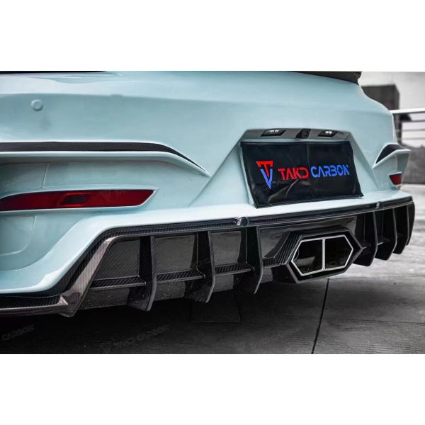 Lake Blue GTS Porsche Body Kit 718 Side Skirt 2017 - 2019 Bumper Spoiler