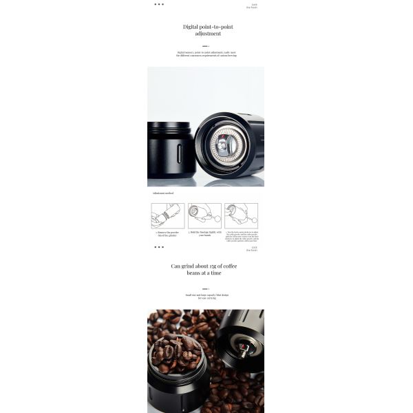 Machine de broyage portable en acier inoxydable à vitesse réglable